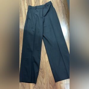 Babaton Elegant Black Wide-Leg Trousers
